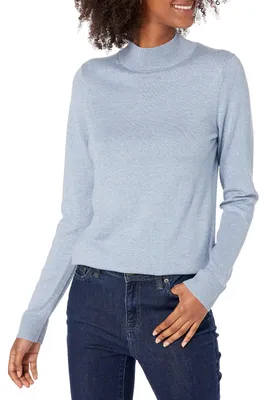 Zdjęcie produktu dla A. Lekki sweter damski Essentials z kołnierzem typu stójka (dostępny w rozmiarach plus size)