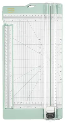 Produktbild von Vaessen Creative Papierschneider Mit Falzbrett 15x30,5cm, Mintgrün, für Scrapboo