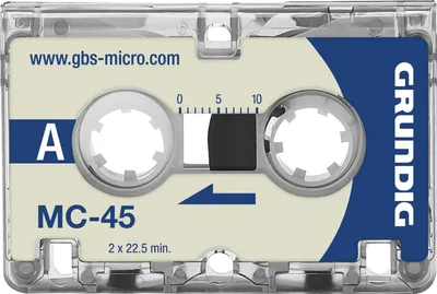 Produktbild von Grundig Diktierkassette MC45 GGM4500 Micro 3 St./Pack.