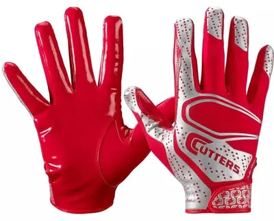 Image de Gants de football américain Cutters REV 2.0 Rouge