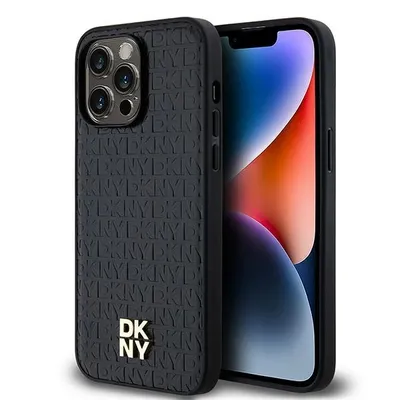 Immagine prodotto di Dkny Dkhmp13Lpshrpsk Iphone 13 Pro / 136.1 Czarny/Nero Custodia rigida in pelle Logo in metallo Magsafe