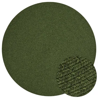 Produktbild von Hanse Home In- & Outdoor Teppich Trenzado, wetterfest, Balkon, Terrasse Grün - Ø200 cm