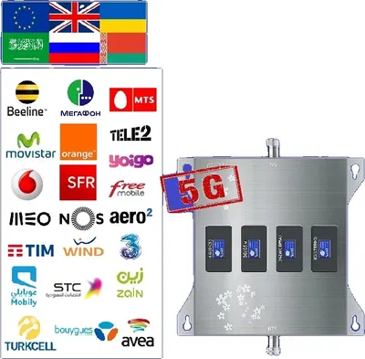 Obrázek produktu pro Zesilovač mobilního signálu, podpora 5G, širokopásmová kompatibilita, B20 B8 B3 B1