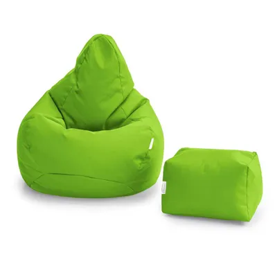 Produktbild von Loft 25 Sitzsack für Erwachsene mit Fußhocker – Gaming Sitzsack mit Komfortfüllung – Sitzsack für Innen- und Außenbereich