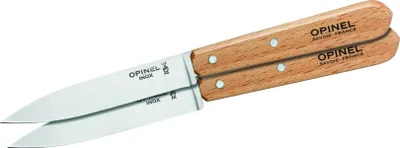 Produktbild von Opinel Kitchen N°112 - Nôž na okrajovanie - 10 cm - prírodný (balenie 2 ks)