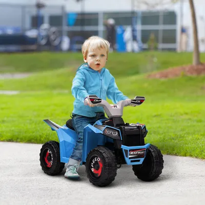Zdjęcie produktu dla HOMCOM 6V Elektryczny Quad dla Dzieci 2,5 km/h Mini Elektryczny Quad z Funkcją Jazdy Do Przodu i Do Tyłu, Elektryczny Quad dla Dzieci, Samochód Elektryczny dla Dzieci 1,5-3 Lat, Niebieski