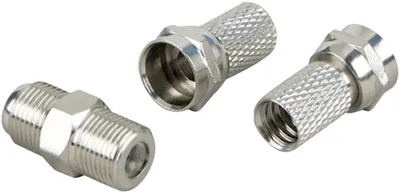 Produktbild von Schwaiger F-Verbinder Set 7,0mm Silber