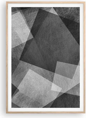 Produktbild von Gerahmtes Poster - Rahmen in heller Eiche - Abstraktion modern - 70x100 cm - Wand Bild - Wanddeko - Wandbilder - Wandposter - Bilderrahmen - Bilder - Kunstdruck - Wandbild - P2NPA70x100-3996