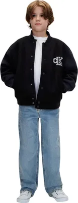 Produktbild von Calvin Klein Jungen wollähnliche Varsity Bomber LVCKFJM05B andere Jacken, Schwar