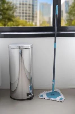 Obrázek produktu pro Otočný mop ALPINA z mikrovlákna teleskopický modrý