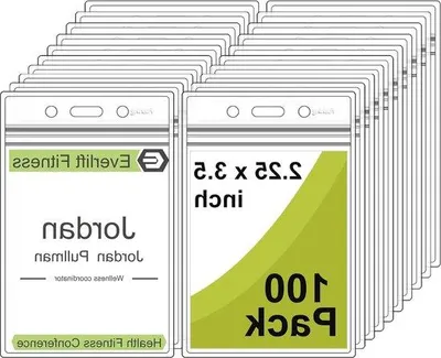 Produktbild von Famanu ID-Kartenhalter transparent - 100 Stück - farblos
