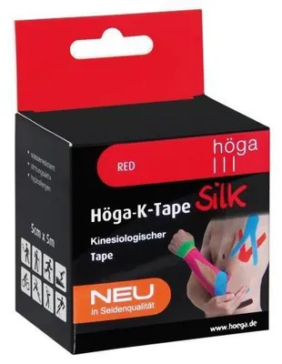 Produktbild von Höga-K-Tape Silk 5 cmx5 m l.fr.red kinesiol.Tape 1 St