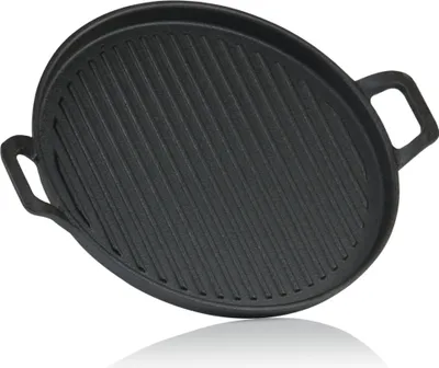 Produktbild von BBQ-Toro Gusseisenpfanne Ø 30 cm, preseasoned, Gusspfanne, Grillpfanne, Gusseisen Bratpfanne