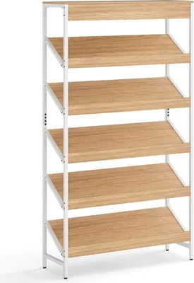 Immagine prodotto di Libreria industriale a 6 ripiani, struttura in metallo, altezza 161 cm