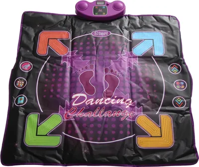 Produktbild von Elektronisches Tanzpad mit Mikrofon, 4 Spielmodi, verschiedene Musik, verhindert Verrutschen, verbessert die Koordination, Tanzmatte für Kinder, Beleuchtungstyp