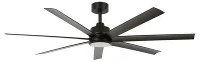 Zdjęcie produktu dla Energooszczędny wentylator sufitowy z oświetleniem LED i pilotem Atlanta czarny 142 cm