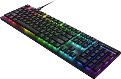 Produktbild von Razer DeathStalker V2, Kabelgebunden, USB, Optischer Schlüsselschalter, QWERTZ, RGB-LED, Schwarz