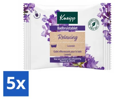Obrázok produktu pre 5 kúpeľových tabletiek Kneipp s levanduľou – výhodný balík – 5 kusov