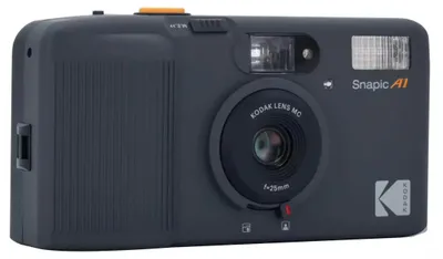 Obrázek produktu pro Kodak Snapic A1, Kompaktní fotoaparát na film, 35 mm, 1/100 s, Auto, Vypnutí blesku, Blesk zapnutý, Šedá, Alkalický