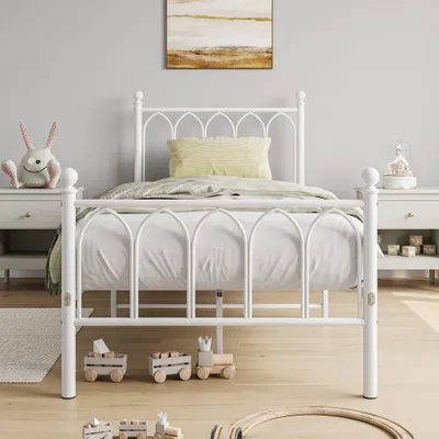 Productafbeelding van Enkel Metaal Bedframe 90 x 190 cm met Hoofdeinde