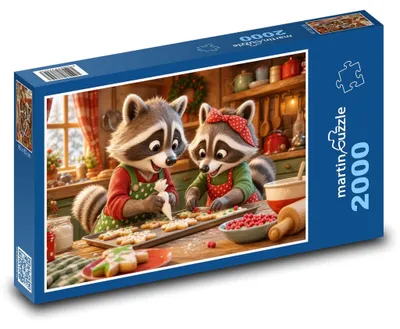 Obrázok produktu pre Puzzle 2000 Mývalíci pečú cukrovinky - martinpuzzle