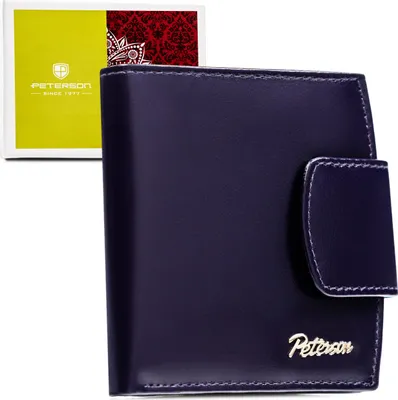 Obrázek produktu pro Peterson dámská kožená peněženka RFID fialová 10,5x10 cm
