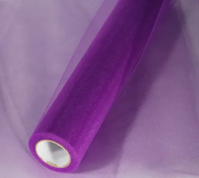 Produktbild von Tüll in violett 35 cm x 20 m Tüllstoff - Dekoration Tischläufer