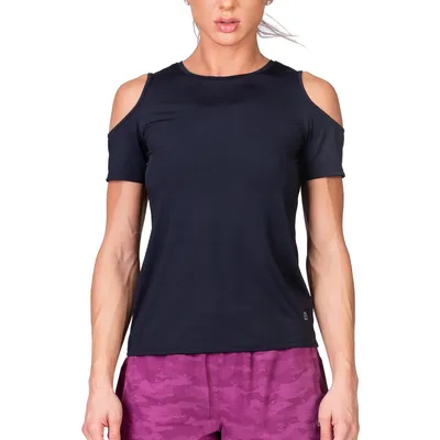 Produktbild von Schulterfreies Yoga-Shirt für Damen