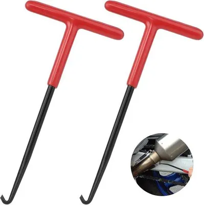 Zdjęcie produktu dla Uchwyty do motocykli i skuterów z haczykiem do piór, 2 sztuki, 16 x 8 cm