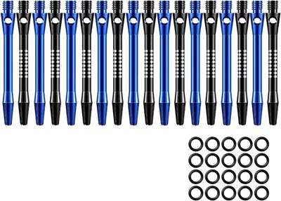 Productafbeelding van 18-delige set dart shafts met gummiring voor dartpijlen
