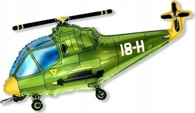 Produktbild von 24" FX Folienballon - "Helikopter" (grün)