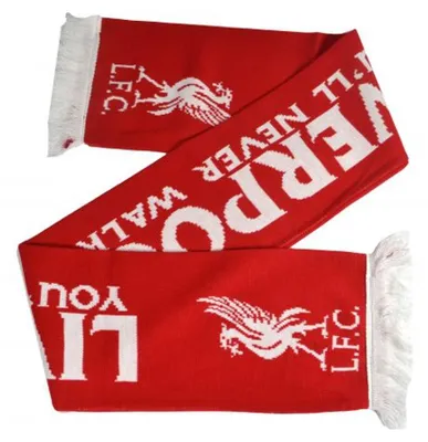 Immagine prodotto di Liverpool FC - Sciarpa "YNWA" BS6770 (taglia unica) (a righe rosse e bianche)
