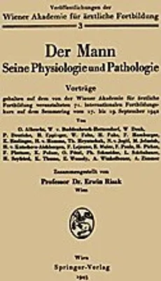 Produktbild von Der Mann Seine Physiologie und Pathologie
