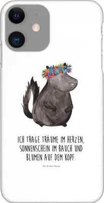 Produktbild von Mr. & Mrs. Panda Iphone 11 Handyhülle Stinktier Mädchen - Weiß - Geschenk, Stinker, Cover, Namaste, Yoga, Hülle, Raubtier, Handy Schutzhülle, Skunk, Case