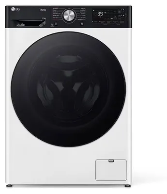 Produktbild von LG F4DR7511SGH.ABWQPPT, Frontlader, Freistehend, Weiß, Links, Tasten, Drehregler, Edelstahl