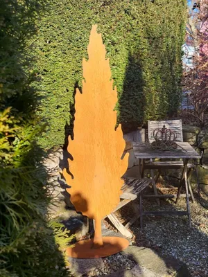 Immagine prodotto di Cipresso in acciaio inox su piastra per avvitamento, 160 cm