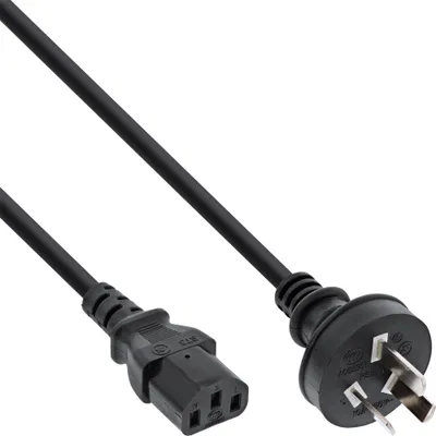 Produktbild von InLine® Netzkabel, Netzstecker China auf Kaltgerätestecker C13, 1,8m
