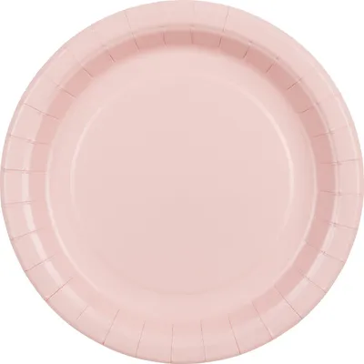 Produktbild von 6x Pappteller, hellrosa, 18 cm