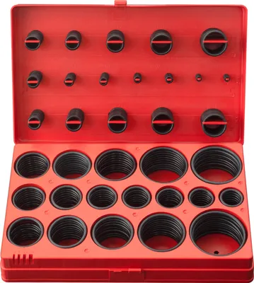 Produktbild von CCLIFE O Ring Sortiment 419tlg Dichtungsringe Set NBR Ø3-50 mm O Ringe Dichtungsset Gummi Dichtung Sortiment Dichtring