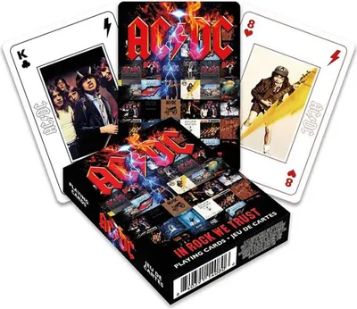 Produktbild von Aquarius Ac/dc Spielkarten Im Rock Vertrauen Wir Silber Silber One Size