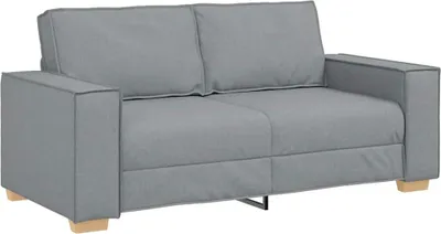 Image de Canapé 2 places Gris clair 140 cm Tissu