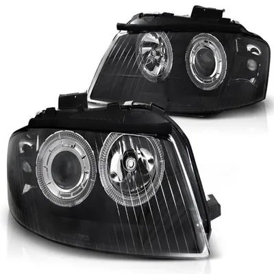 Produktbild von Scheinwerfer Angel Eyes passend für Audi A3 8P 8PA Bj. 04-08 Schwarz