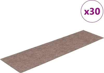 Obrázok produktu pre vidaXL Samolepiace podložky na kroky 30 ks 76x20 cm Svetlohnedé obdĺžnikové