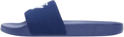 Productafbeelding van Tommy Hilfiger dames slippers, model Script Pool, van canvas, blauw (Preppy Navy), maat 36