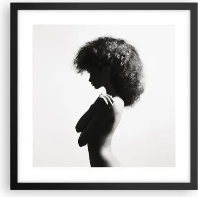 Produktbild von Gerahmtes Poster - Schwarzer Rahmen - Frau Nacktheit Körper - 40x40 cm - Wand Bild - Wanddeko - Wandbilder - Kunstposter - Wandposter - Bilderrahmen - Bilder - Kunstdruck - P2BAC40x40-4946