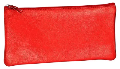 Image de Clairefontaine Pochette CUIRISÉ cuir rouge