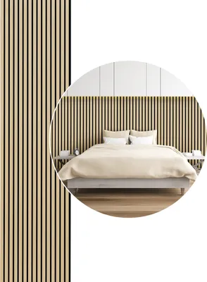 Produktbild von Aopunly Akustikpaneel Wandverkleidung 120x60x2.1cm MDF Akustikpaneele Wandpaneele 1x Hölzern