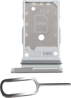 Produktbild von Samsung Galaxy S24 / Plus 5G Sim Karten Halter Tray Adapter Fach Stecker Slot Nadel Pin Dual Marble Grey