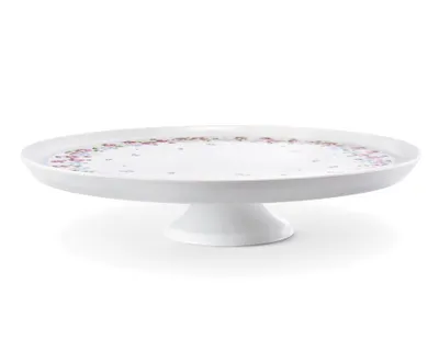 Obrázok produktu pre Tortový tanier na nohe, 28 cm, RoseLine, Leander, český porcelán Bez monogramu
