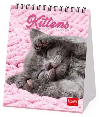 Productafbeelding van Legami – Bureaukalender 2027, Katjes, 12 maanden, 5 cm
